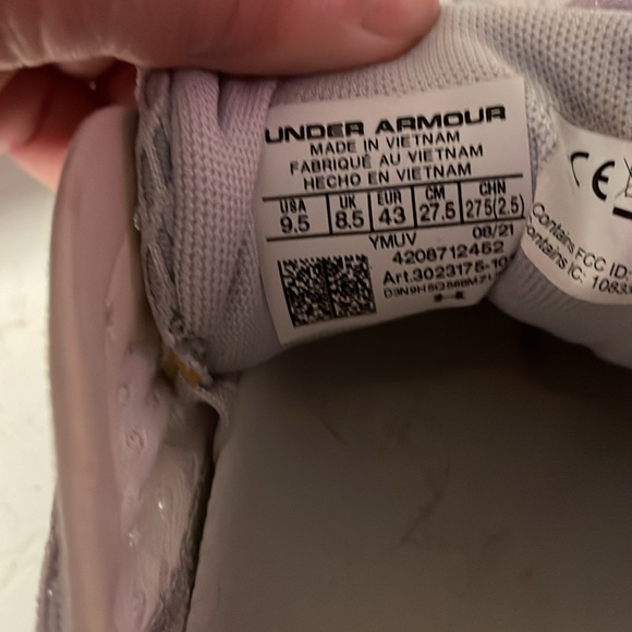 Under Armour Mens HOVR Sonic Running Sneaker Shoe light grey Sz 9.5 - Picture 9 of 10